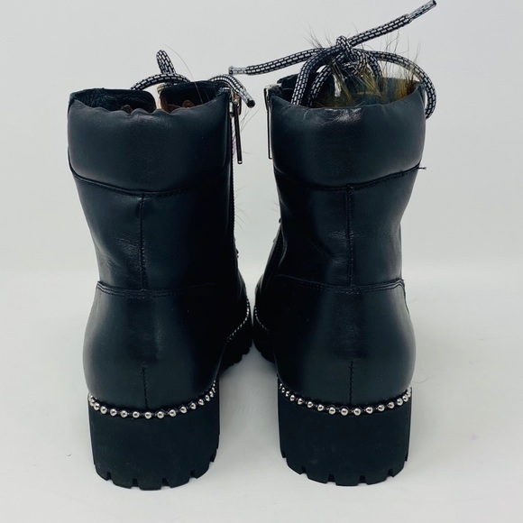 CECELIA* Black Fox Fur TREKKER Boots**US 6.5 $290 - Picture 6 of 7